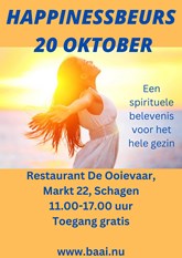 Happinessbeurs Schagen 2024 20 oktober Restaurant De Ooievaar, Markt 22